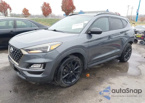 2019 Hyundai Tucson Night z USA, uszkodzony, nr VIN KM8J33AL7KU004530